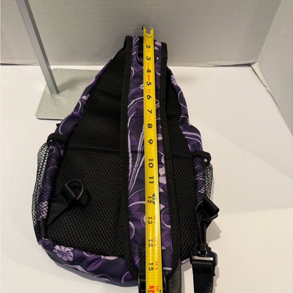 Like New!! Floral Purple Chest Sling Bag - Picture 13 of 15